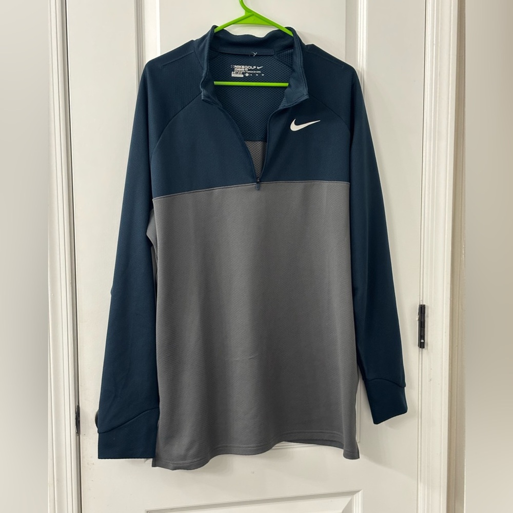 Nike Golf Men's Navy and Heather Gray Performance Jacket - Picture 4 of 8